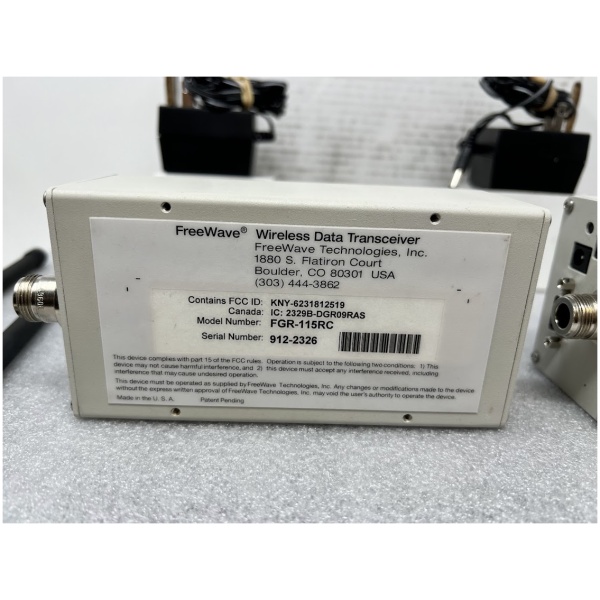 FreeWave Wireless Data Transceiver 900 MHz, 1 W Spread Spectrum Radio Model FGR-115RC - Image 3