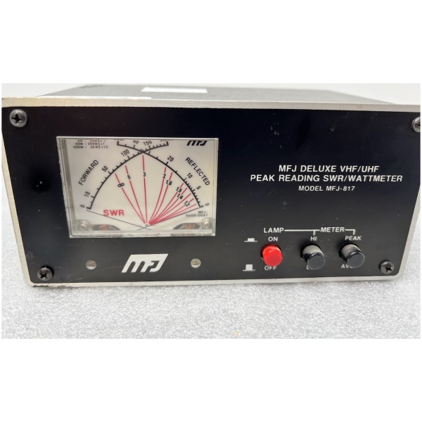 MFJ-817 Deluxe VHF/UHF Peak Reading SWR/Wattmeter - Image 2